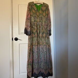 Elegant Sequin Maxi Dress